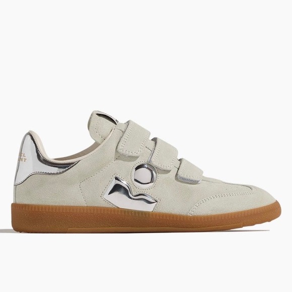 ISABEL MARANT Beth Suede Leather Sneakers Velcro Strap Size 42 - Picture 1 of 15